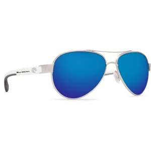 Costa Del Mar Loreto Sunglasses - (Frame) Palladium; (Lens) Blue Mirror, 580P