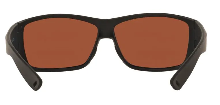 Costa Del Mar Mens Cat Cay Blackout Frame - Green Mirror 580 Plastic Lens - Polarized Sunglasses