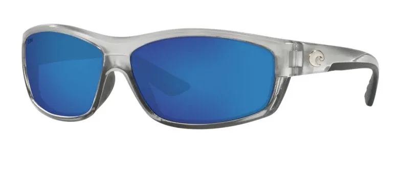 Costa Del Mar Mens Saltbreak Silver Frame - Blue Mirror 580 Glass Lens - Polarized Sunglasses