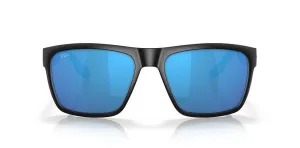 Costa Del Mar Paunch XL Matte Black Frame - Blue Mirror Glass Lens - Polarized Sunglasses