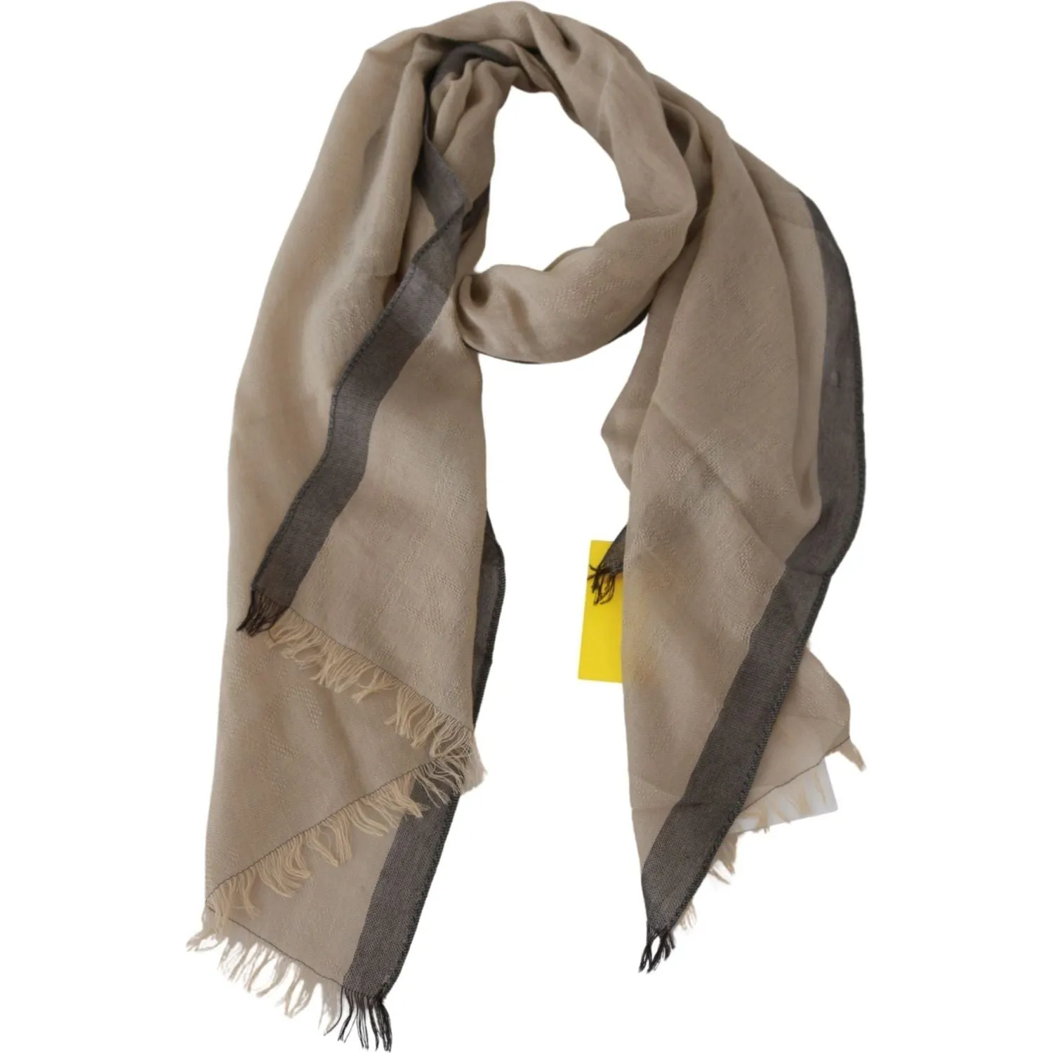 Costume National Elegant Beige Cotton Scarf for Women