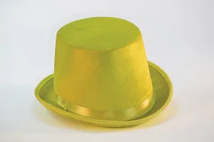 Costume Top Hat Yellow Felt Hat