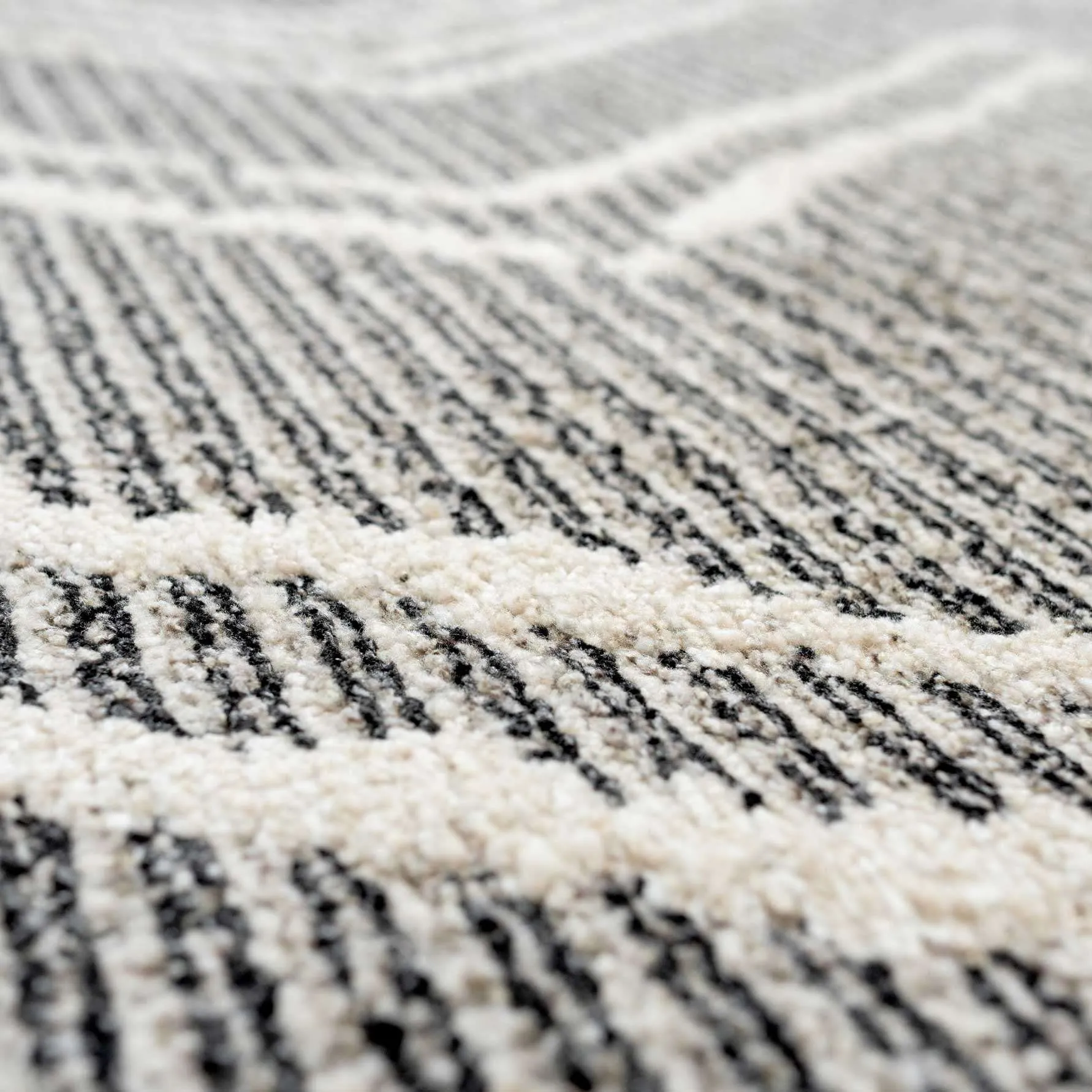 Cosy Soft Underfoot Grey Moroccan Berber Rug - Neva