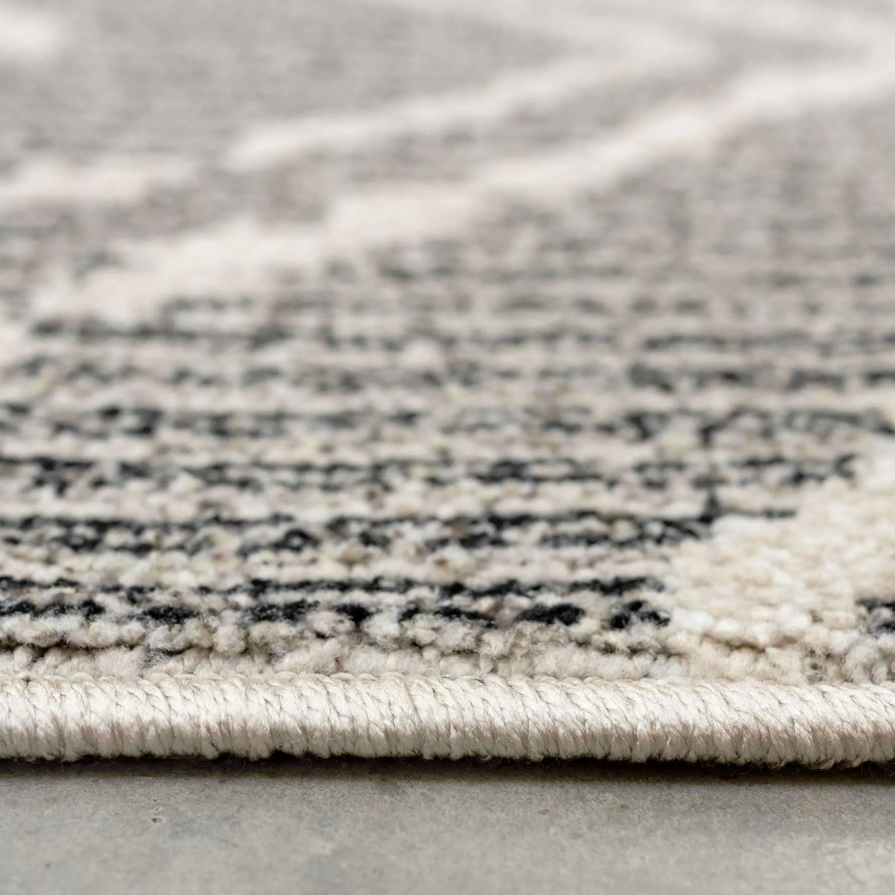 Cosy Soft Underfoot Grey Moroccan Berber Rug - Neva