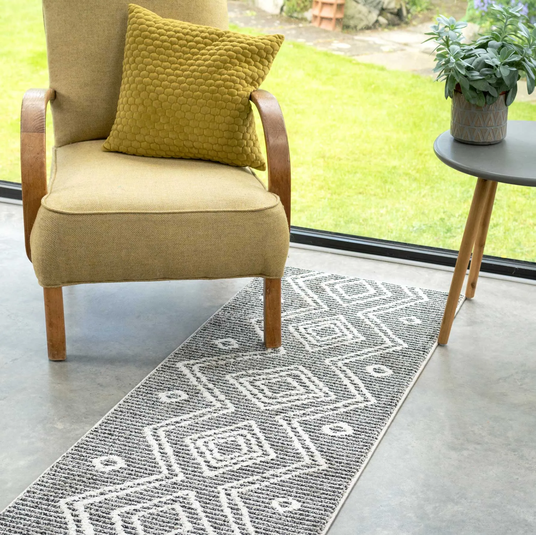 Cosy Soft Underfoot Grey Moroccan Berber Rug - Neva