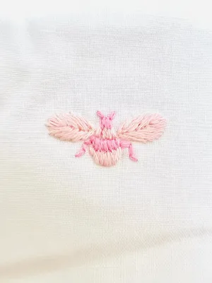 Cotbed duvet cover "baby bees" pink