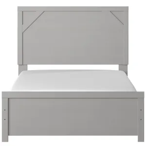 Cottenburg Light Gray-White Full Panel Bed