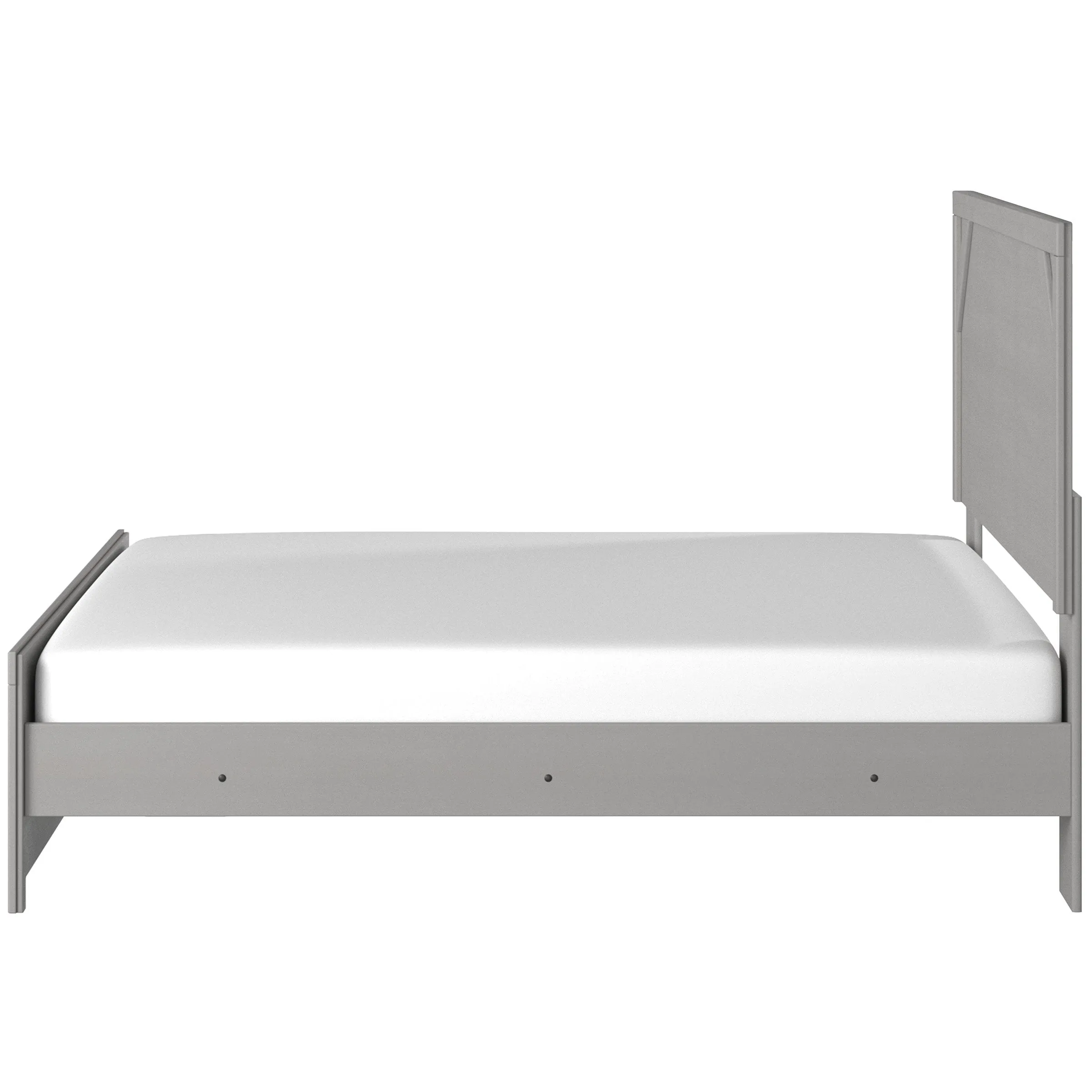 Cottenburg Light Gray-White King Panel Bed