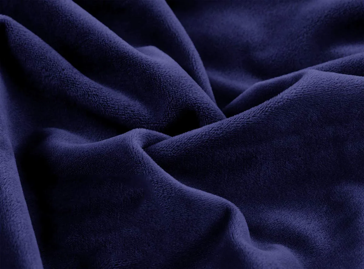 Cottington Lane Weighted Blanket for a Kids - Queen(10 Lbs Or 4.5 Kg) - Calm, Sleep Better and Relax Naturally. Queen Size_Grey Blanket   Navy Blue Cover