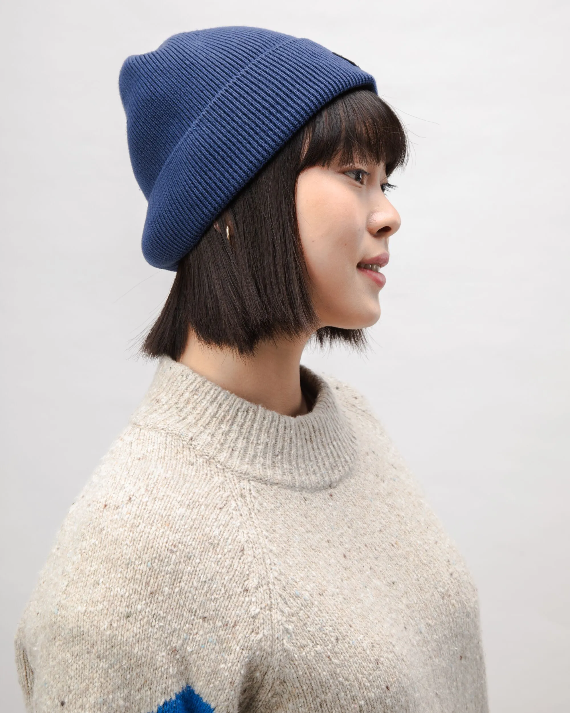 Cotton Beanie Navy