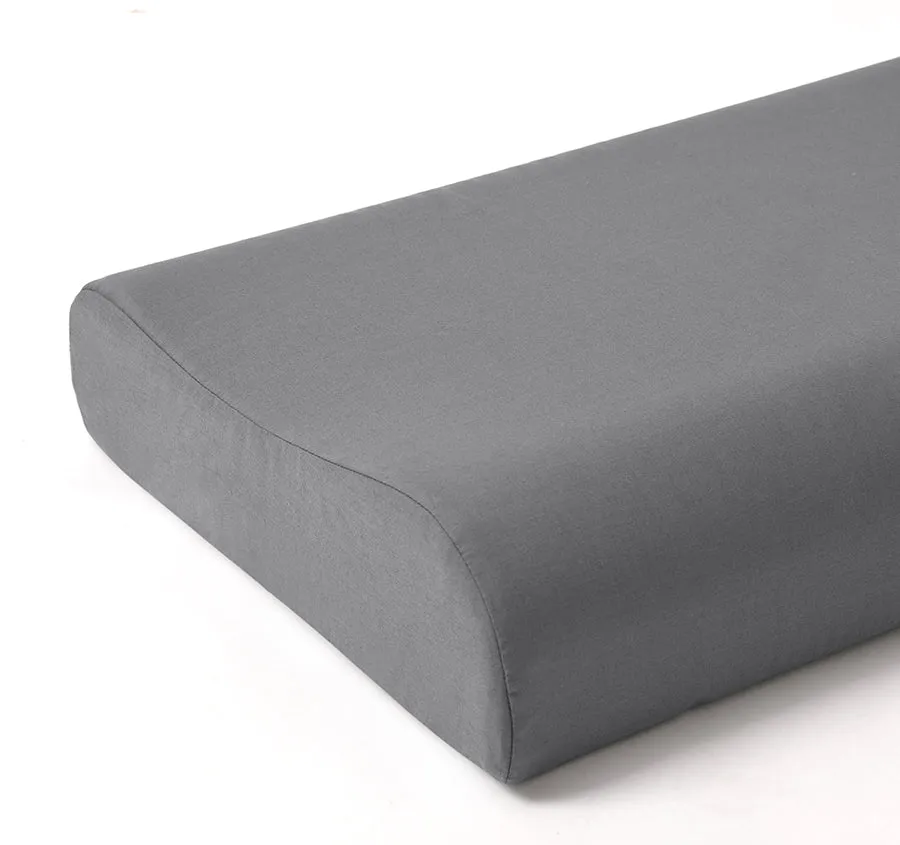 Cotton Blend Contour Pillowcase Charcoal