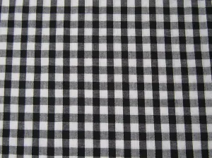 Cotton Blends Gingham Black