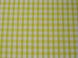 Cotton Blends Gingham Lemon