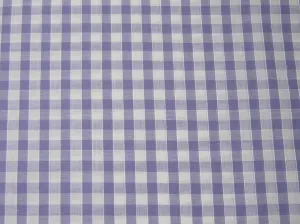 Cotton Blends Gingham Lilac