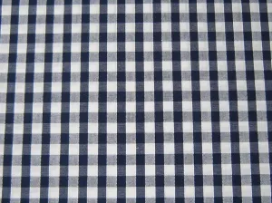 Cotton Blends Gingham Navy