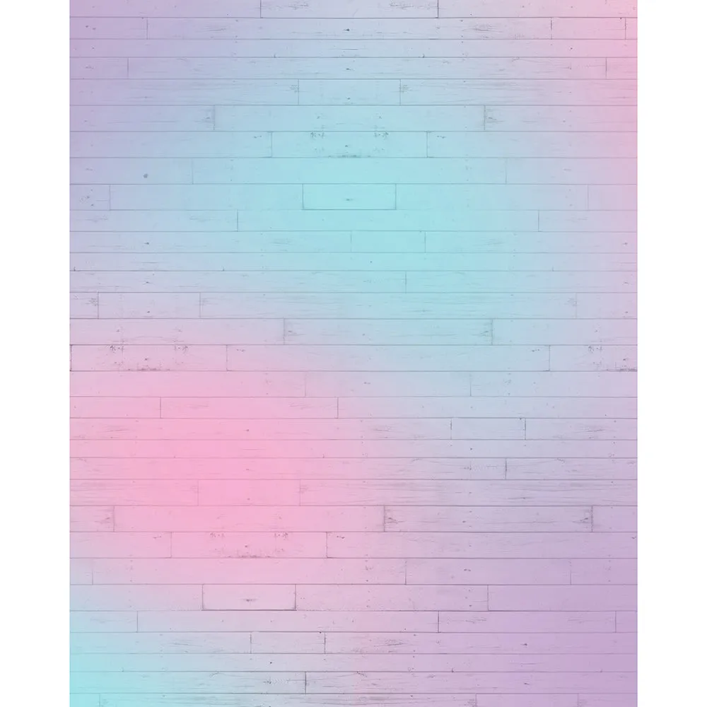 Cotton Candy Planks Printed Backdrop