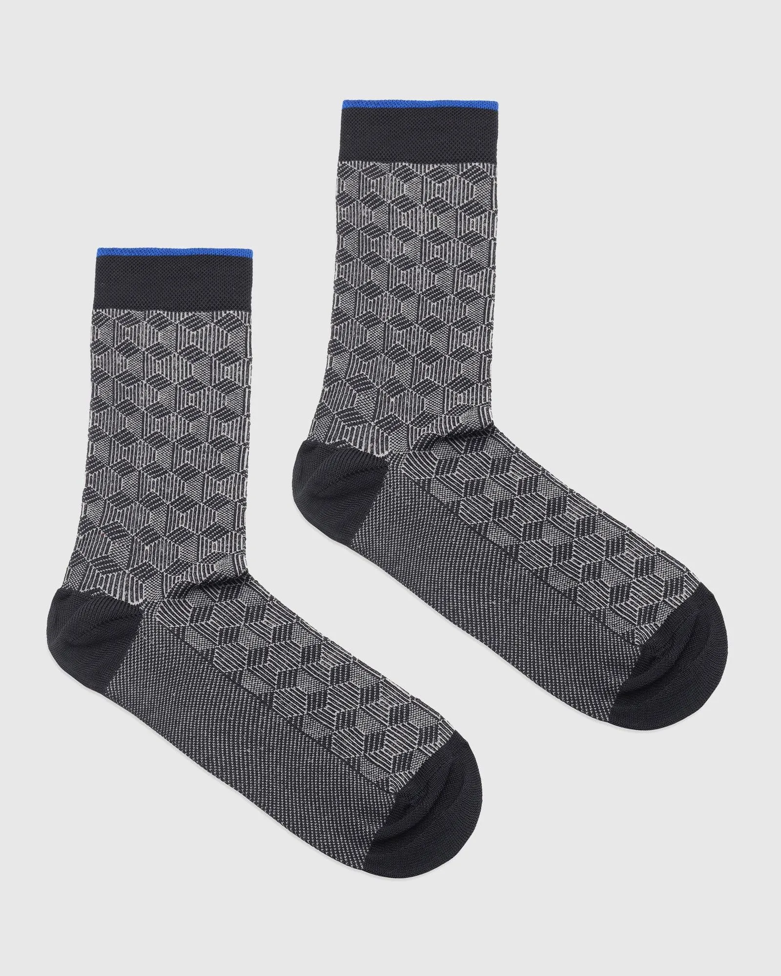 Cotton Grey Textured Socks - Rapid