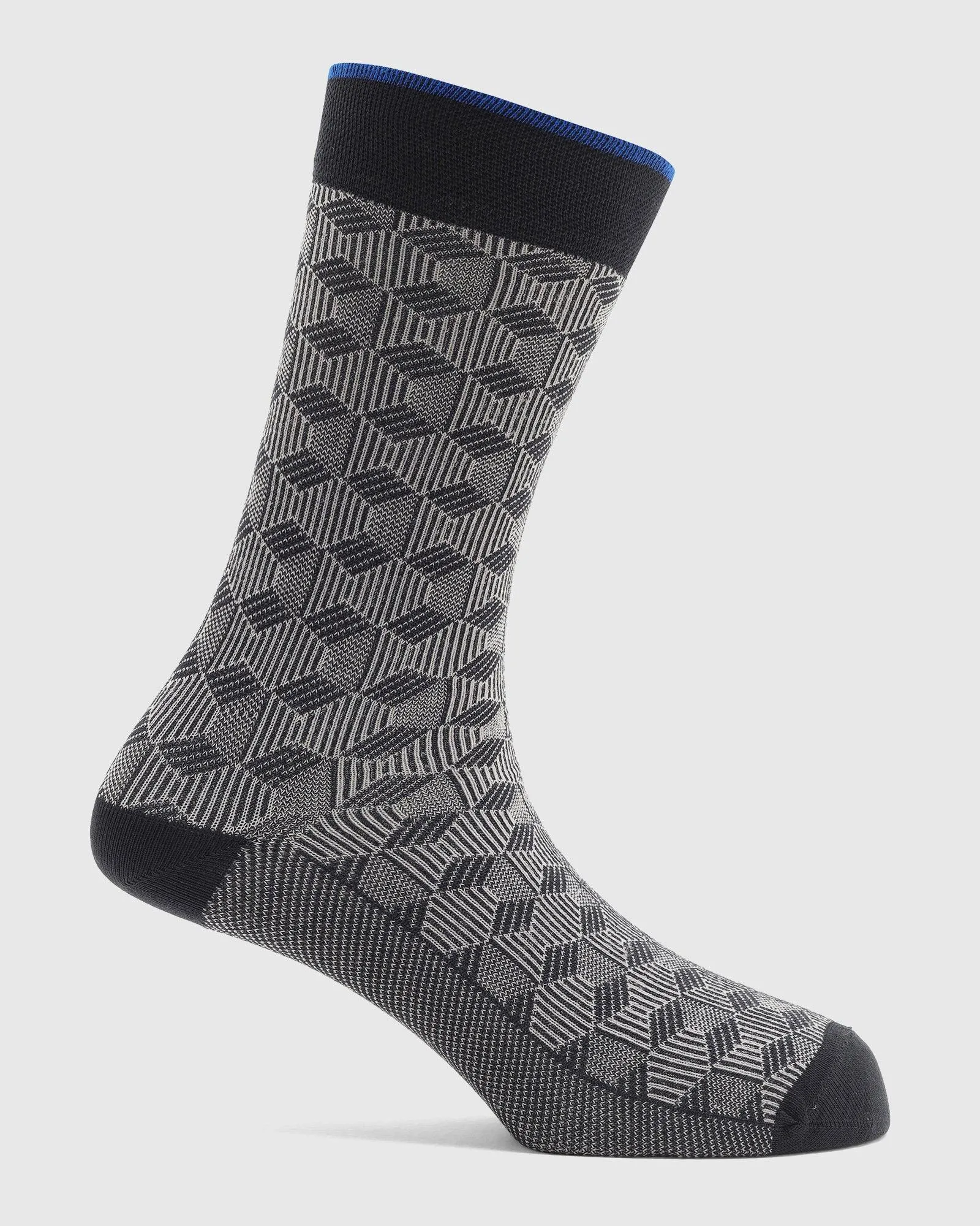 Cotton Grey Textured Socks - Rapid