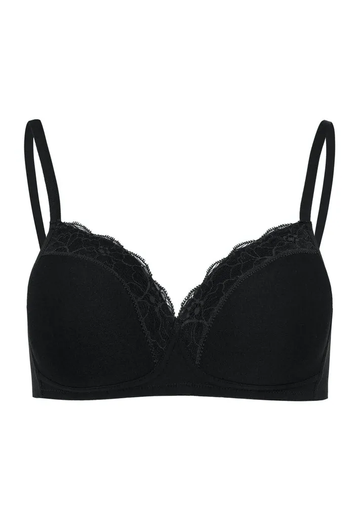 Cotton Lace Padded Soft Bra