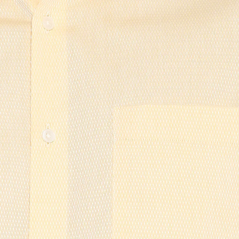 Cotton Lemon Self Desing Slim Fit Shirts