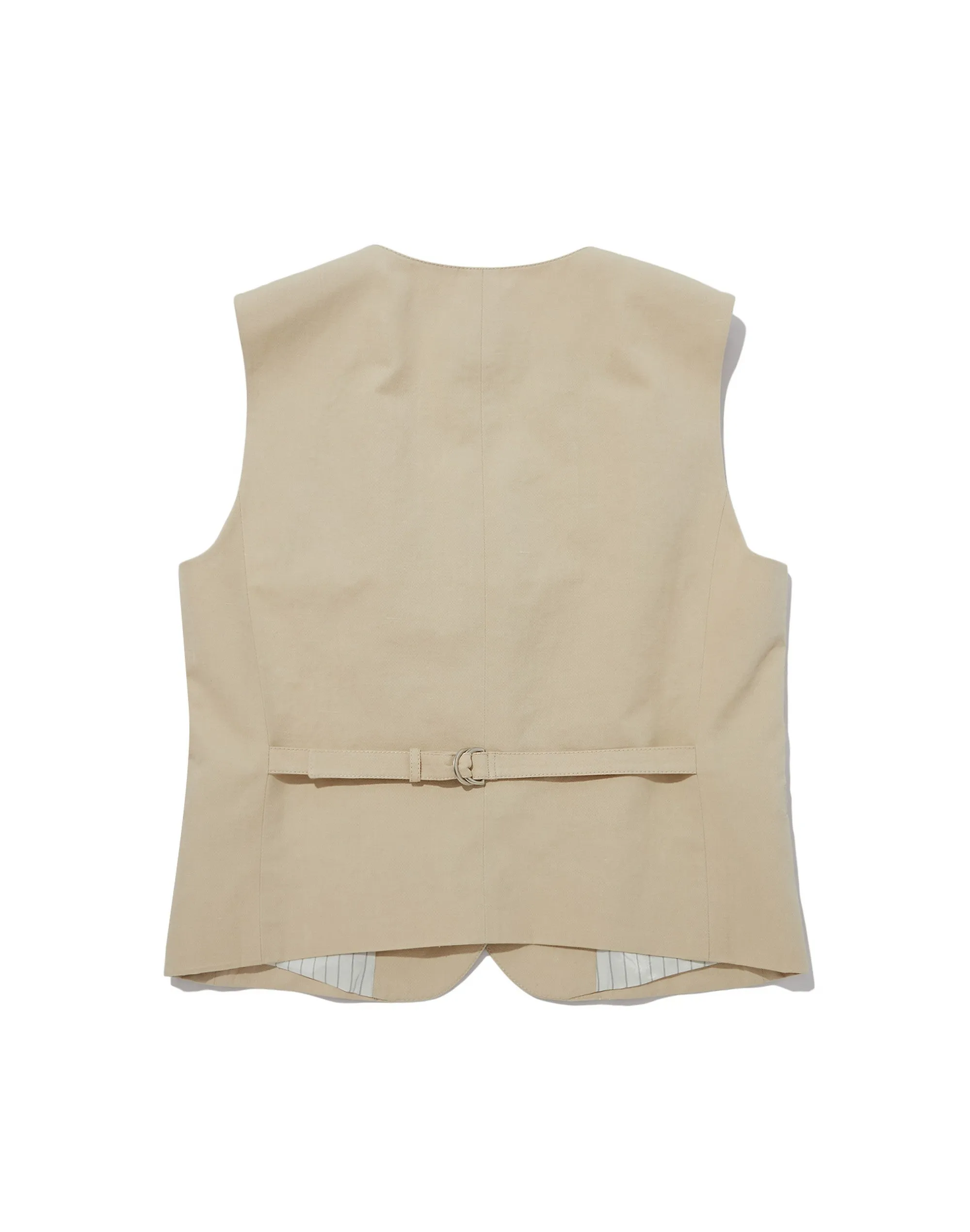 COTTON LINEN VEST