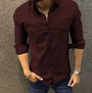 Cotton Long Sleeves Casual Shirts