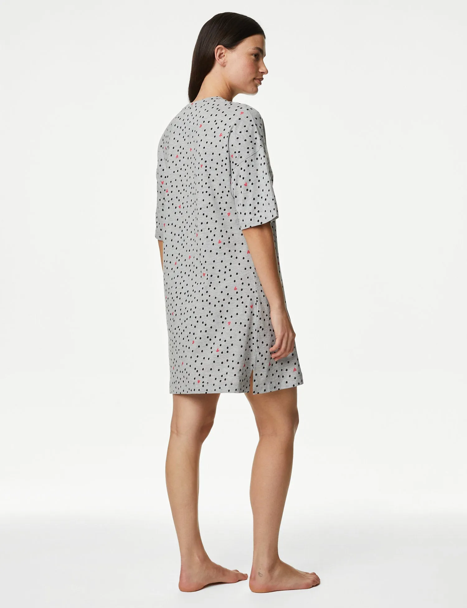 Cotton Modal Printed Nightshirt