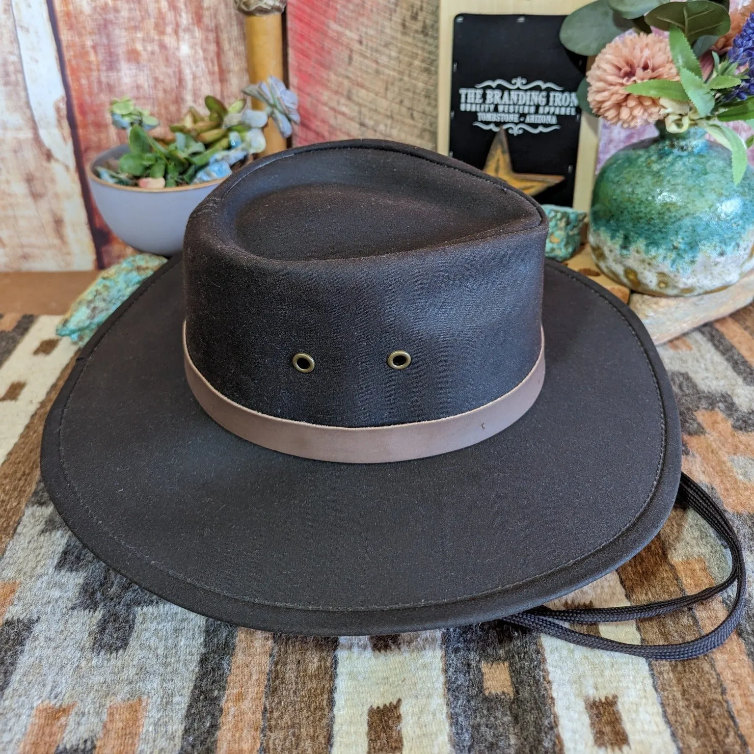 Cotton Oilskin Hat the “Kodiak” by Outback 1480