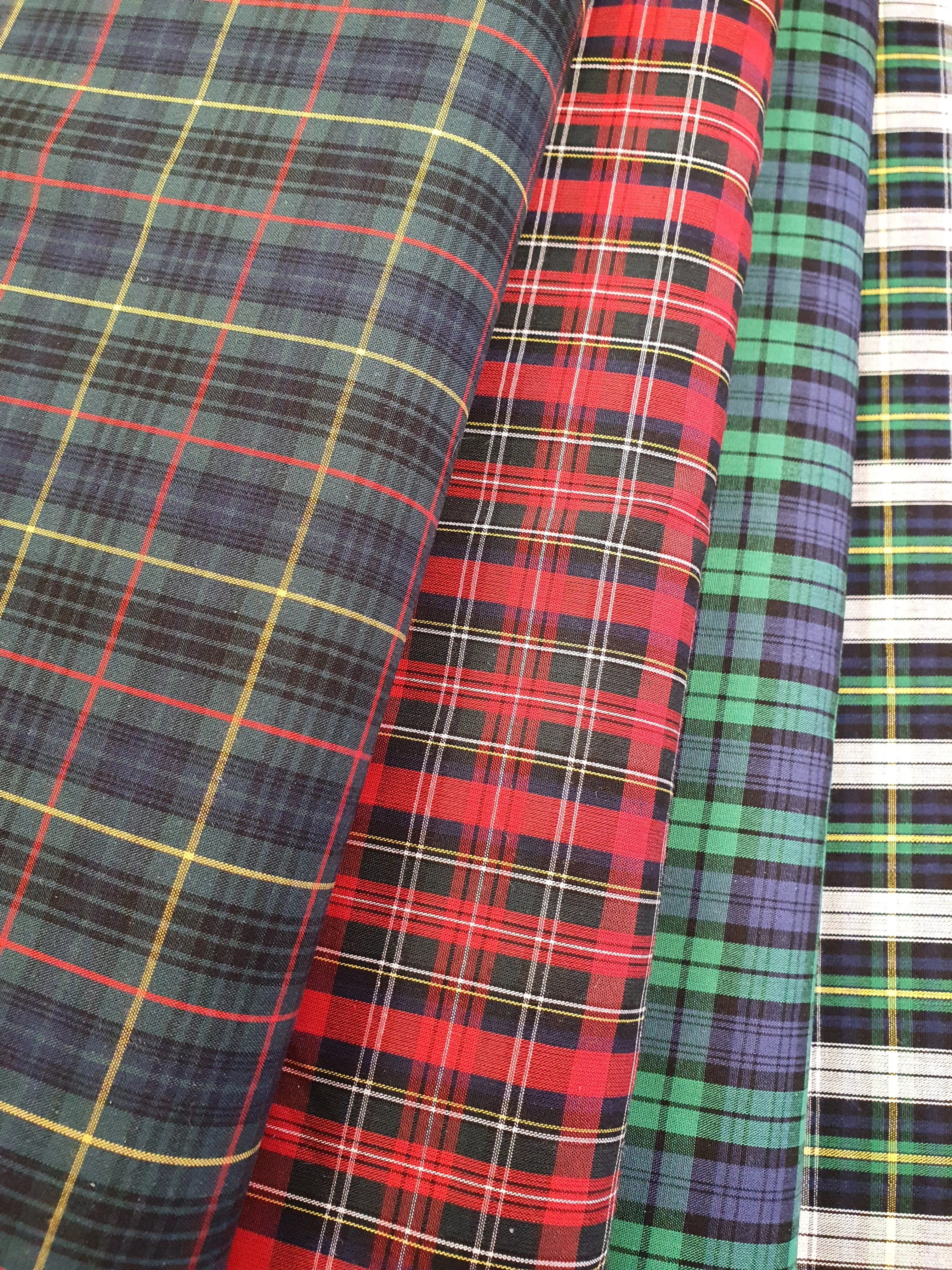 Cotton Plaid - ( Red )