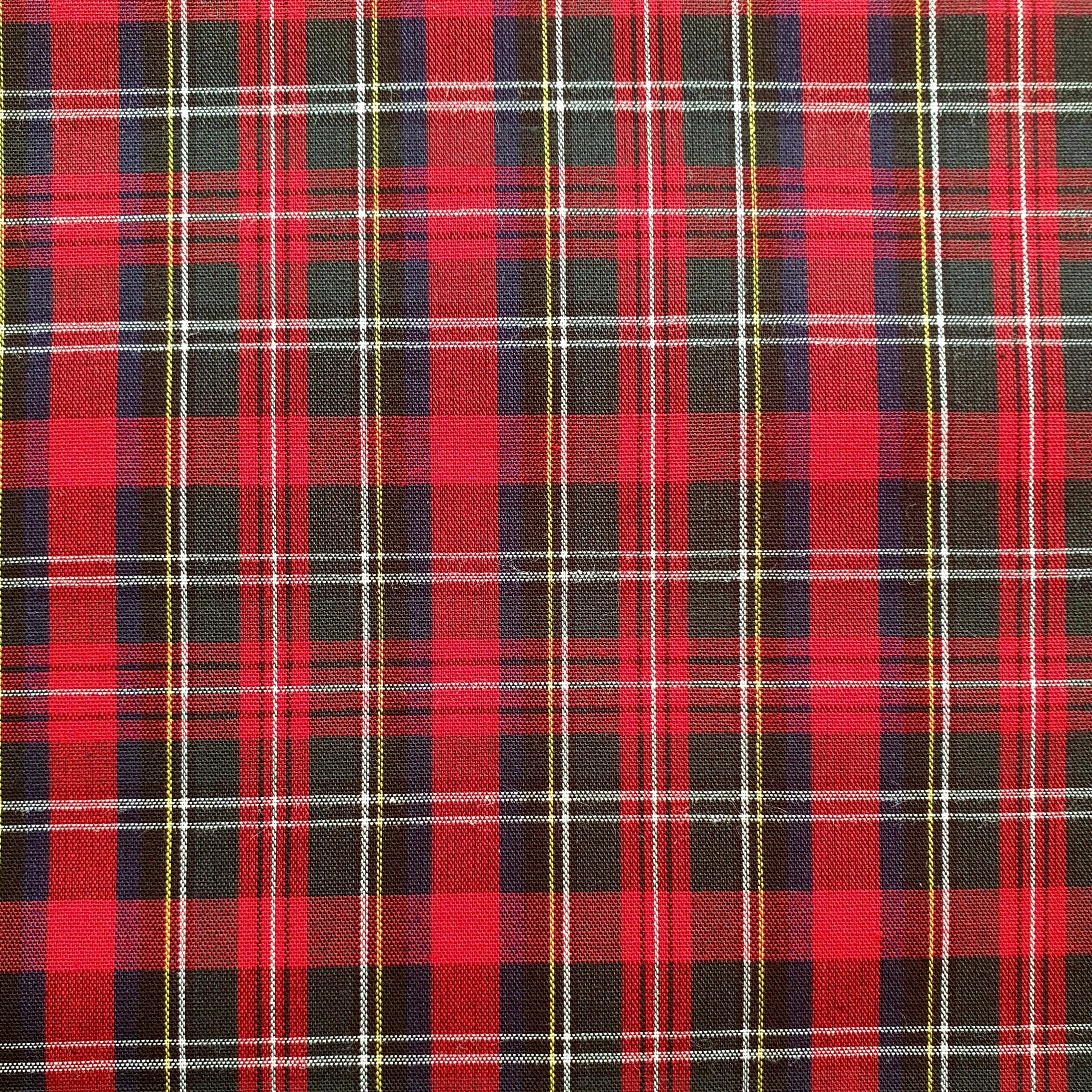 Cotton Plaid - ( Red )