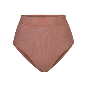 COTTON RIB BRIEF | ROSE CLAY