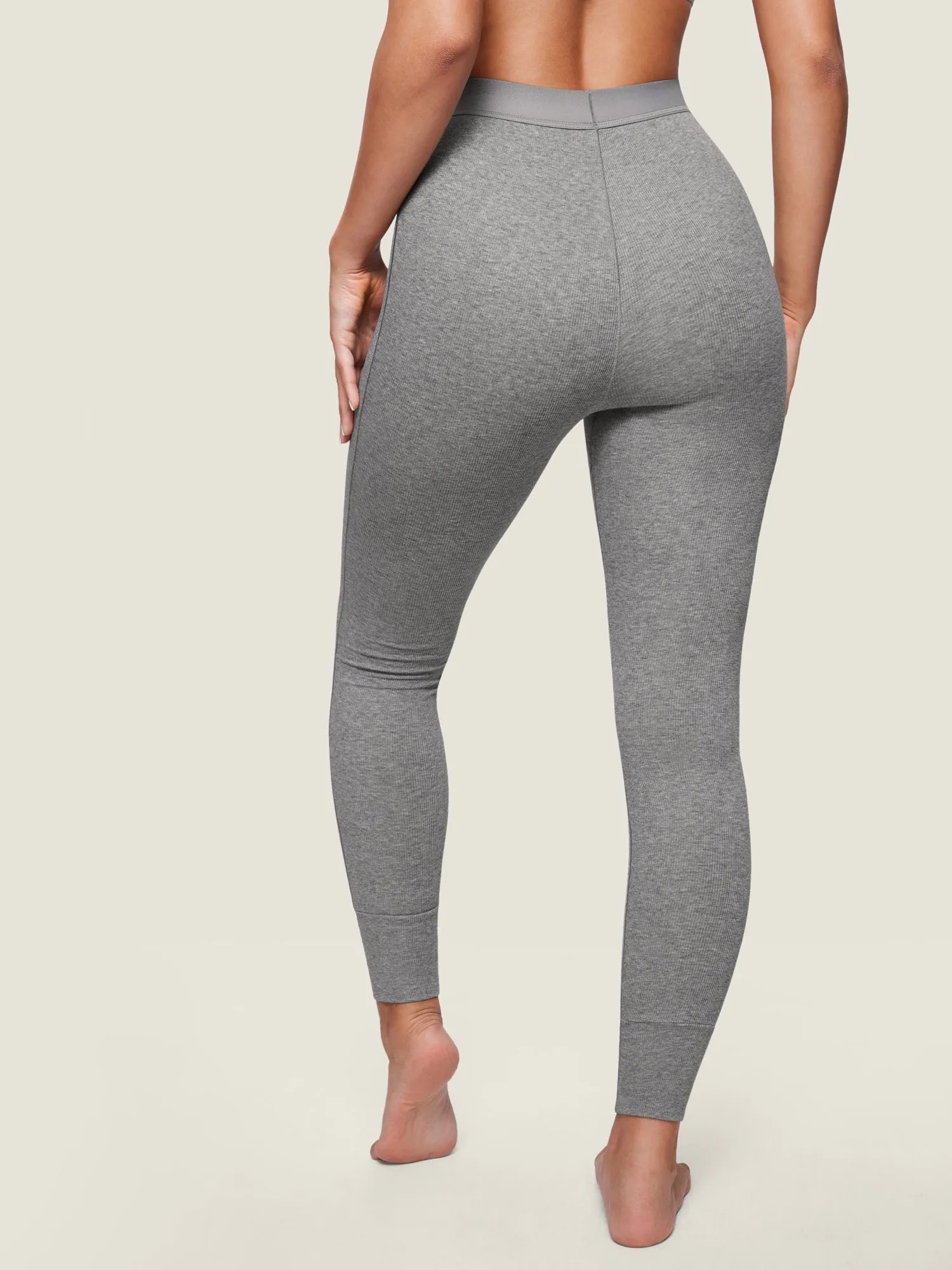 Cotton Rib High Waisted Legging