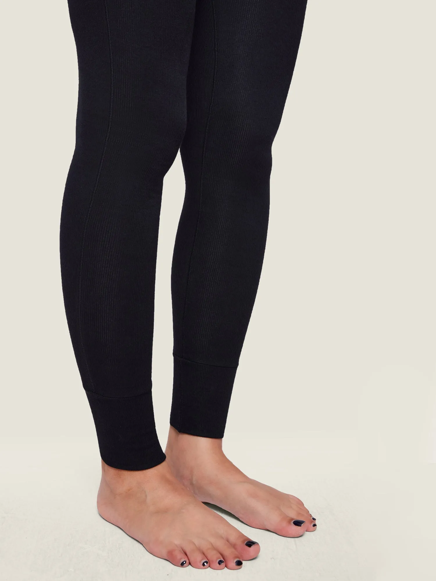 Cotton Rib High Waisted Legging