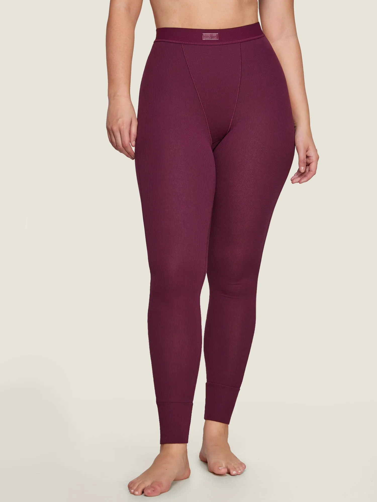 Cotton Rib High Waisted Legging