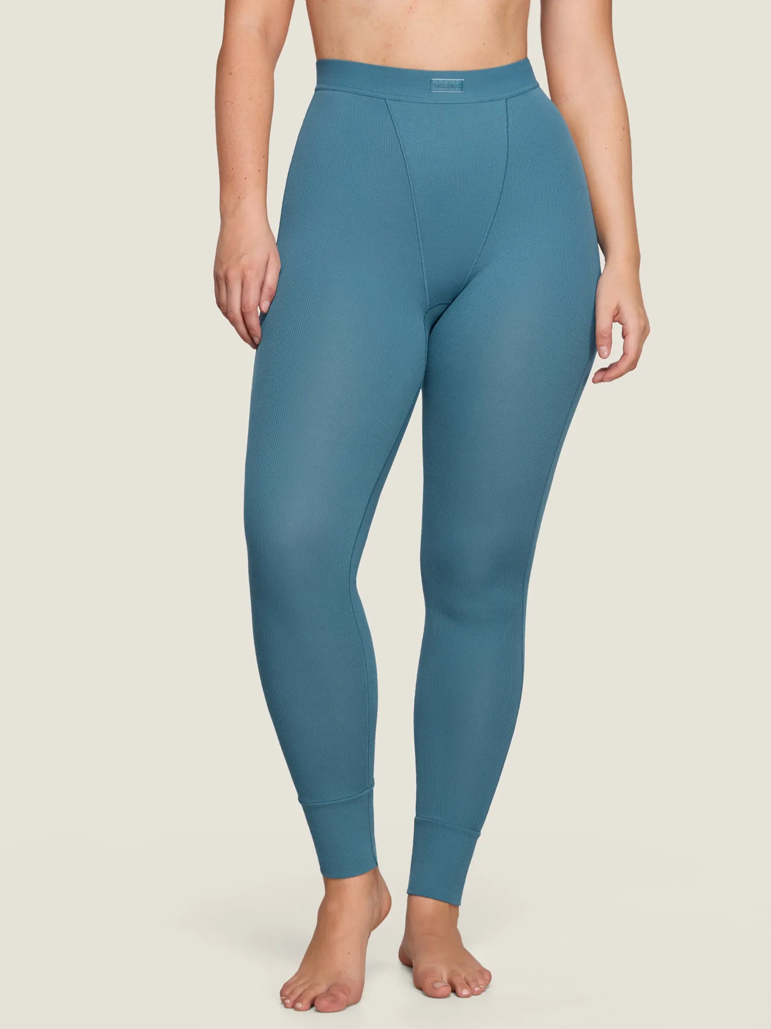 Cotton Rib High Waisted Legging