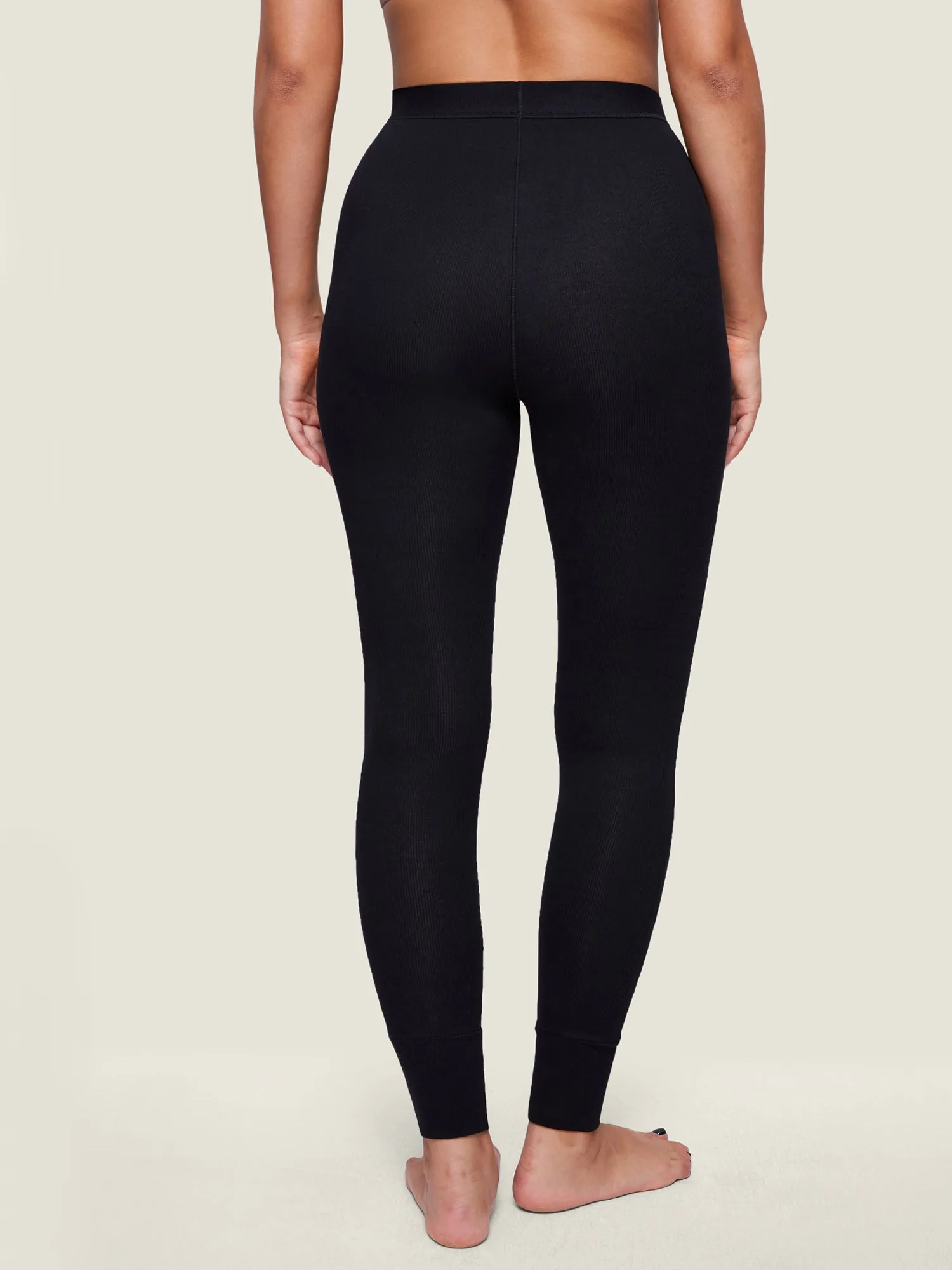 Cotton Rib High Waisted Legging