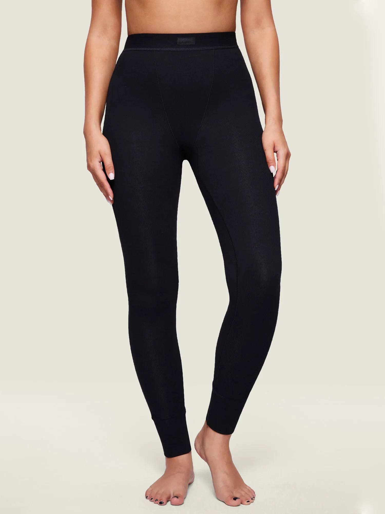 Cotton Rib High Waisted Legging