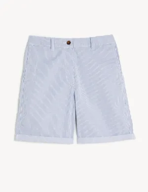 Cotton Rich Striped Chino Shorts