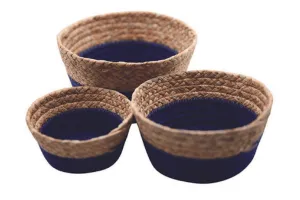 Cotton Rope Natural Fiber Baskets (Set of 3)