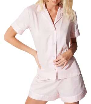 Cotton Sateen Pajamas Blush Pink