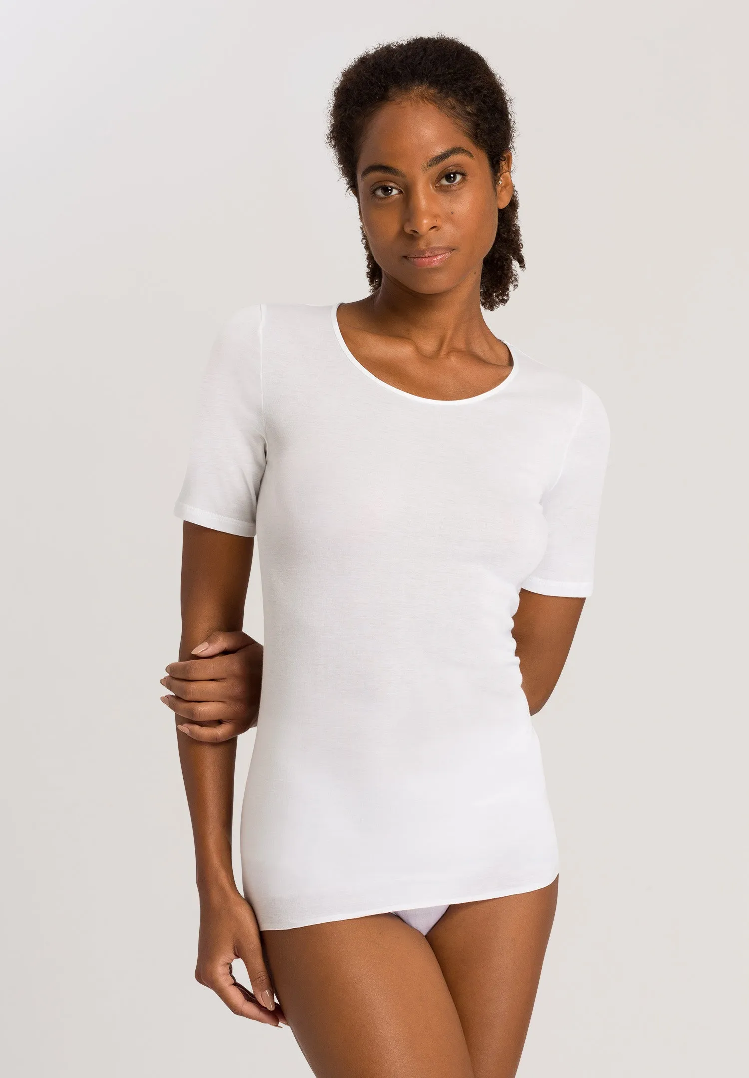 Cotton Seamless Short Sleeve Shirt