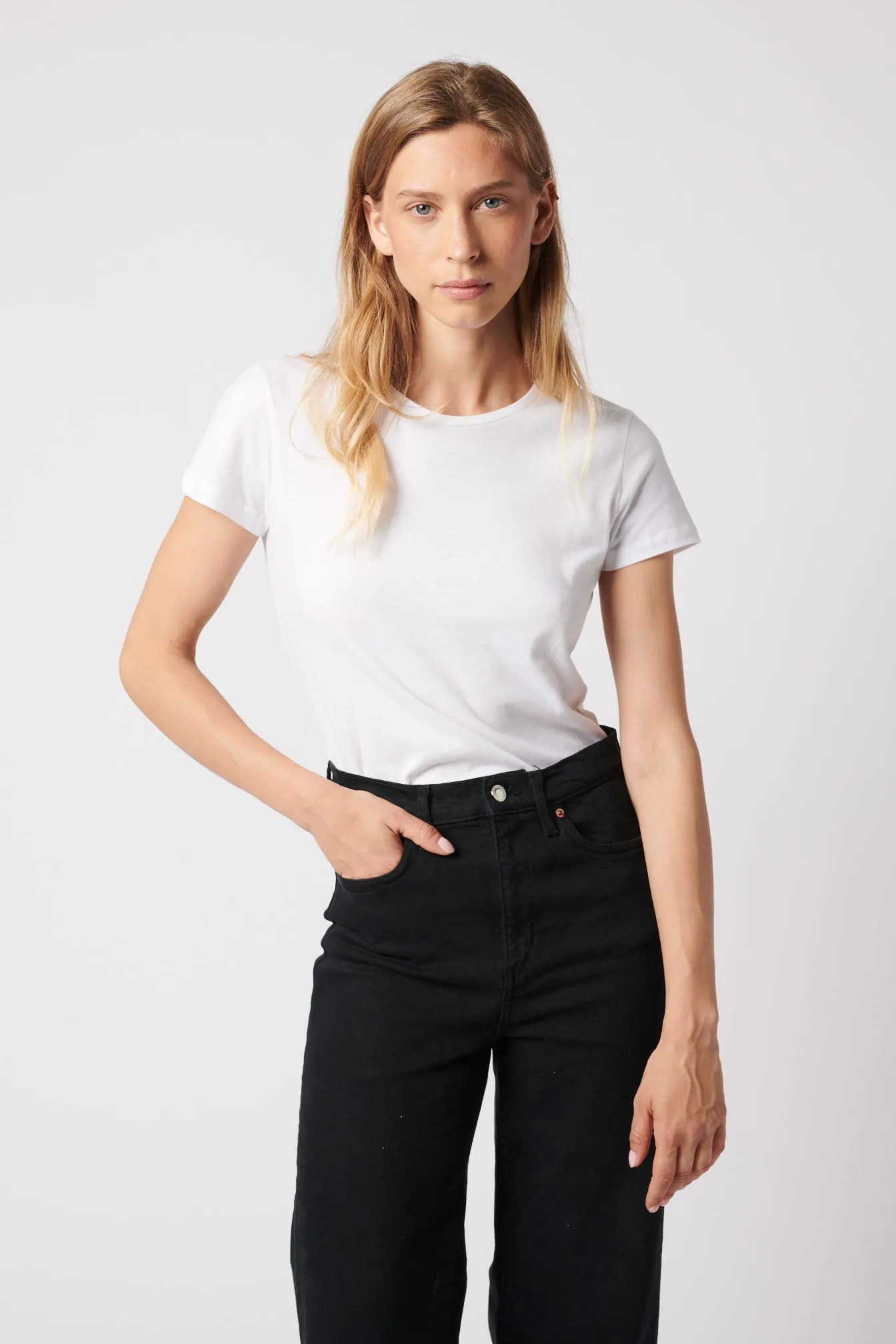 Cotton 'Silk Touch' Short Sleeve Crew Neck T-Shirt