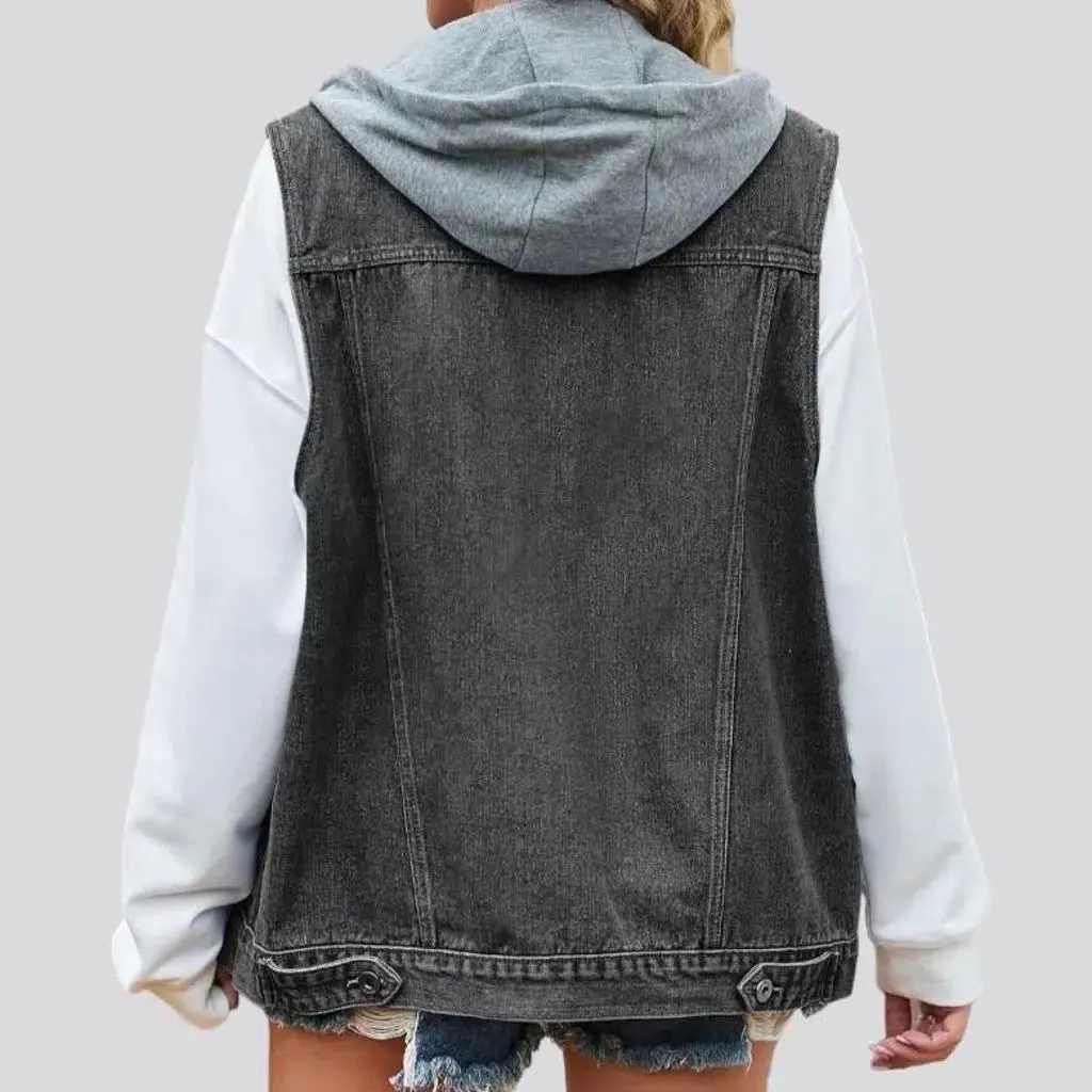 Cotton-sleeves fashion women's jean jacket