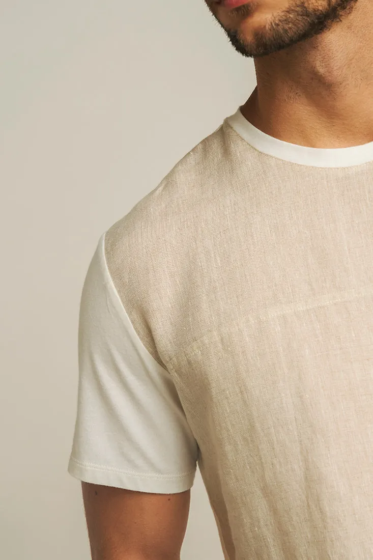 Cotton/linen t-shirt