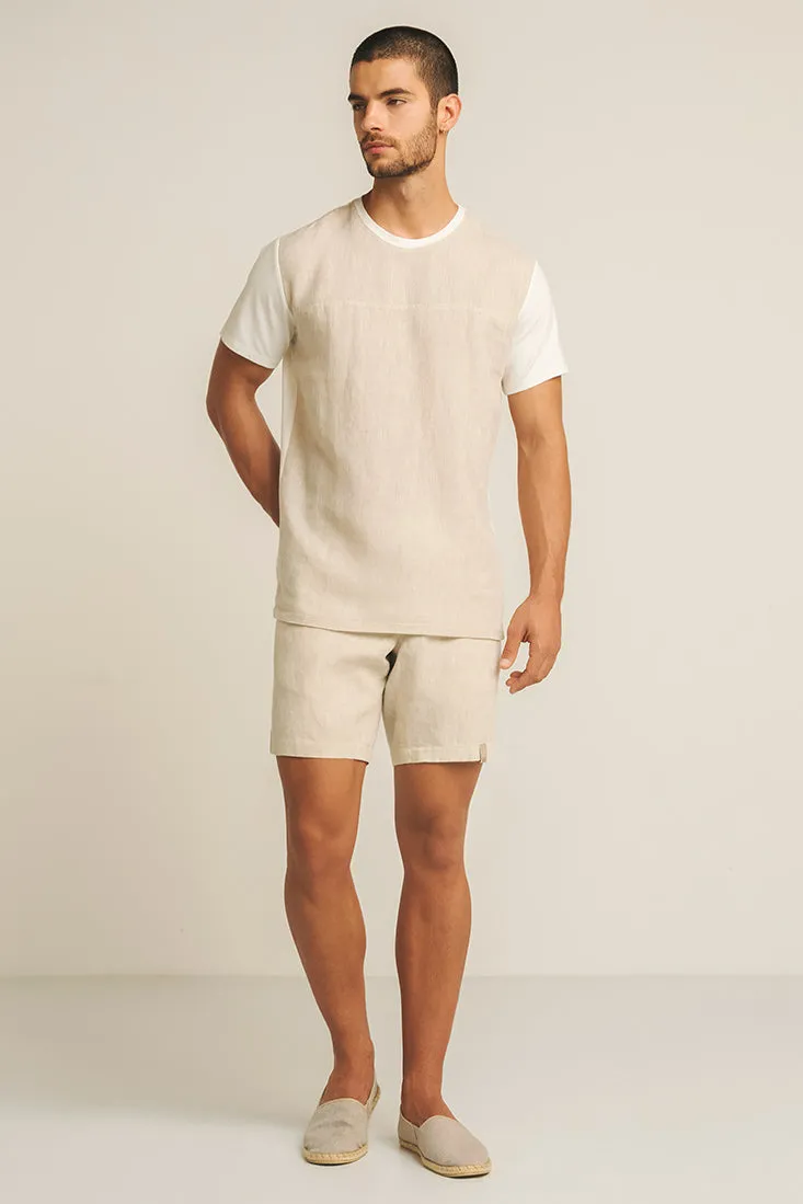 Cotton/linen t-shirt