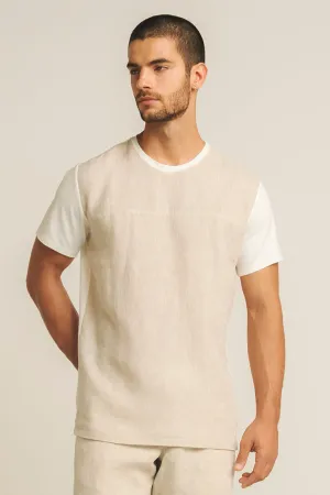 Cotton/linen t-shirt