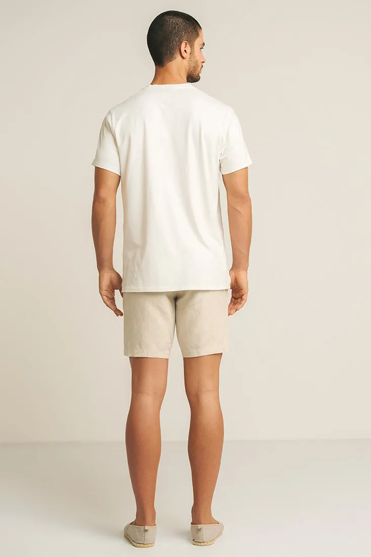 Cotton/linen t-shirt