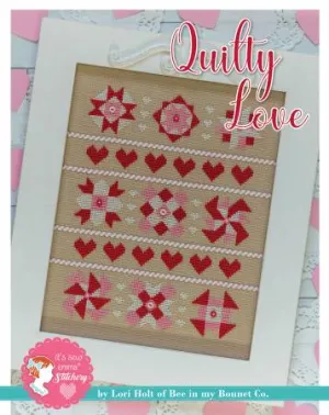 Counted Cross Stitch, QUILTY LOVE Pattern by Lori Holt