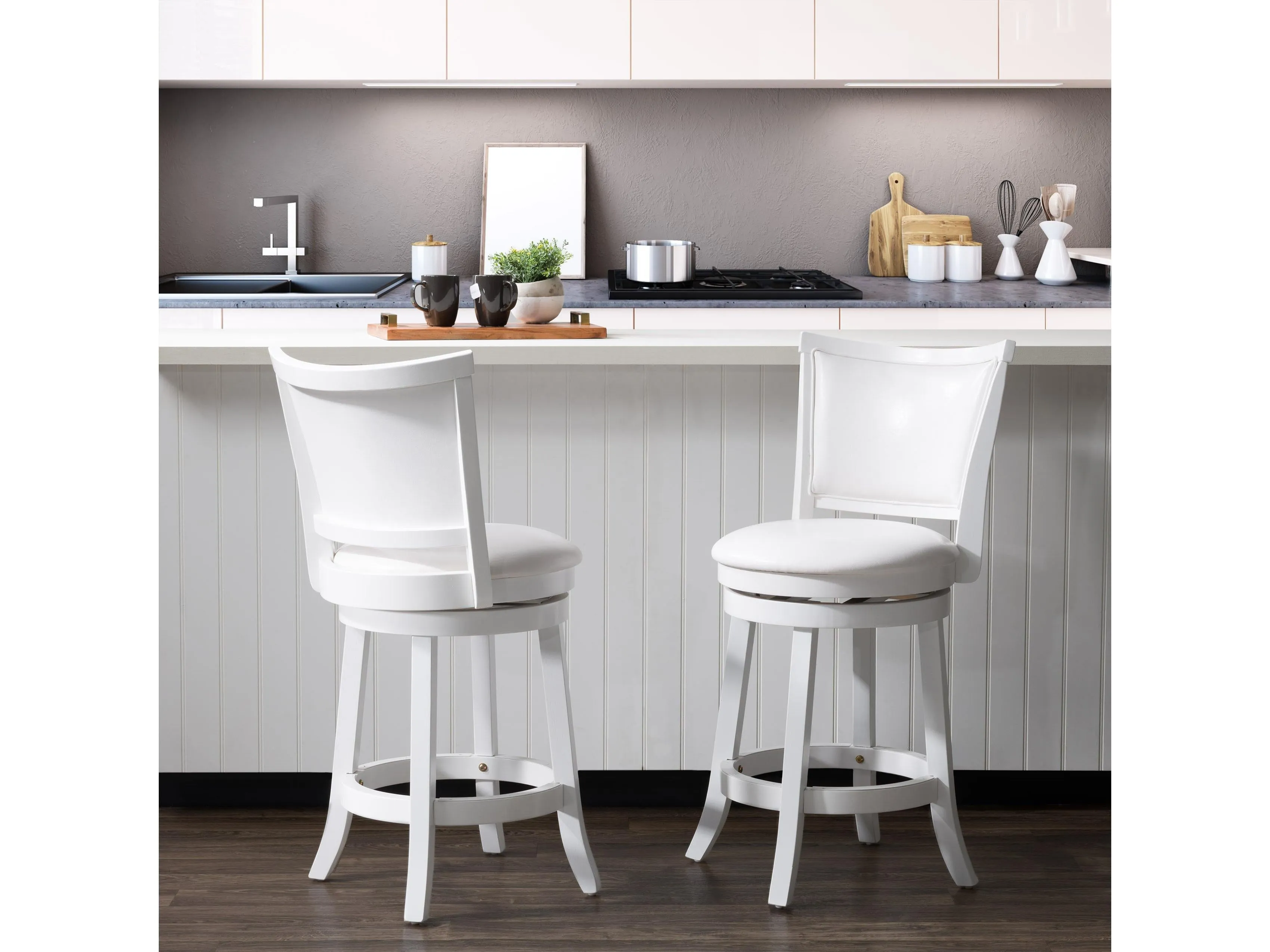 Counter Height Bar Stools, Set of 2