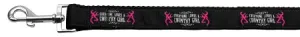 Country Girl Nylon Dog Leash 3-8 Inch Wide 4ft Long